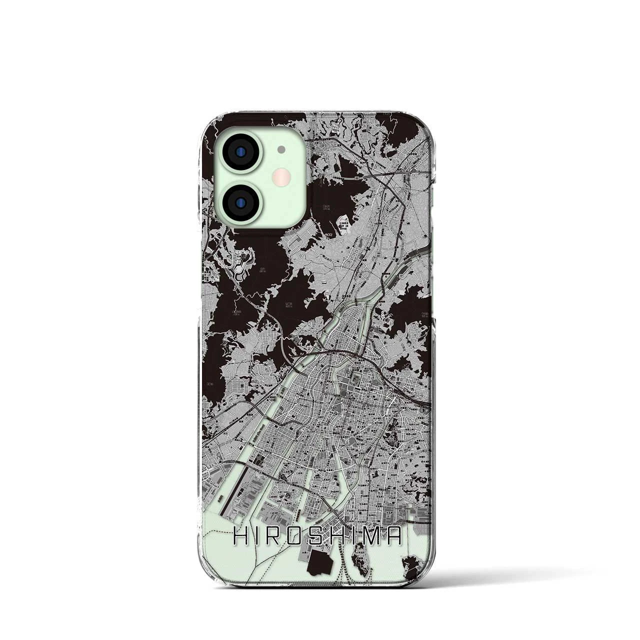 【広島(広島県)】地図柄iPhoneケース(クリアタイプ)