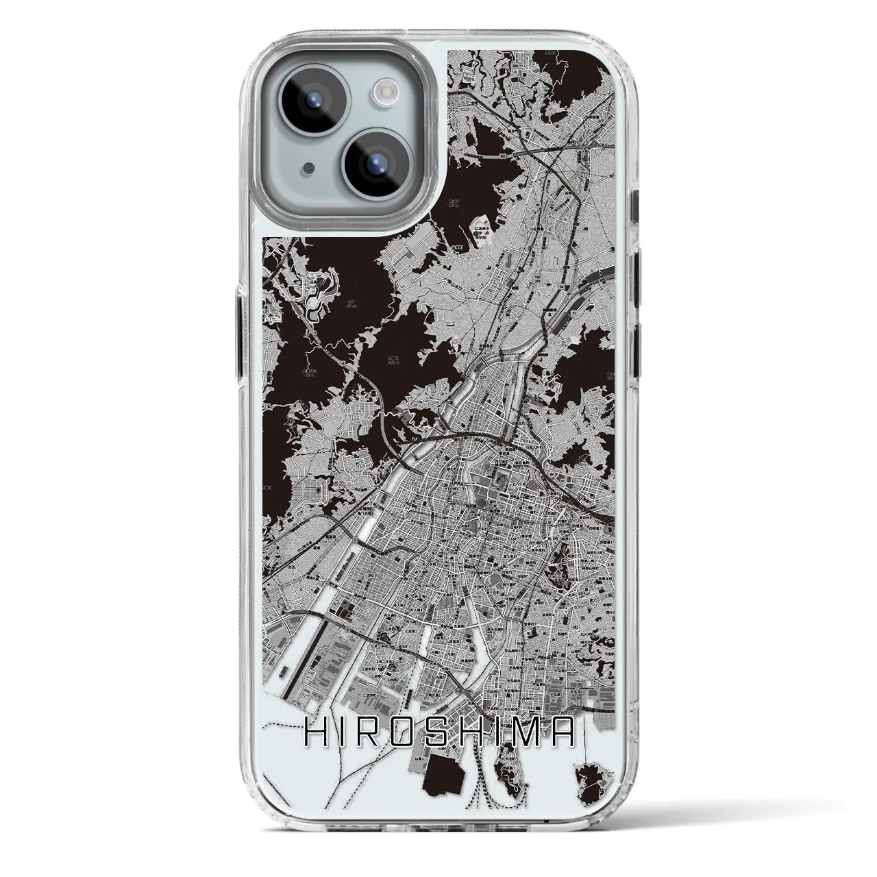 【広島(広島県)】地図柄iPhoneケース(MagSafeタイプ)