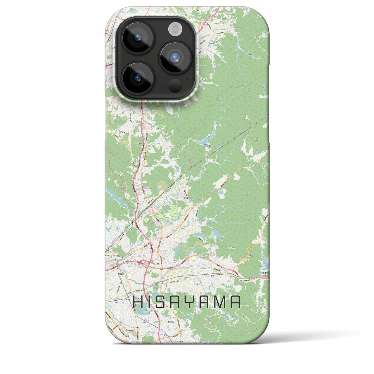 【久山(福岡県)】地図柄iPhoneケース(バックカバータイプ)