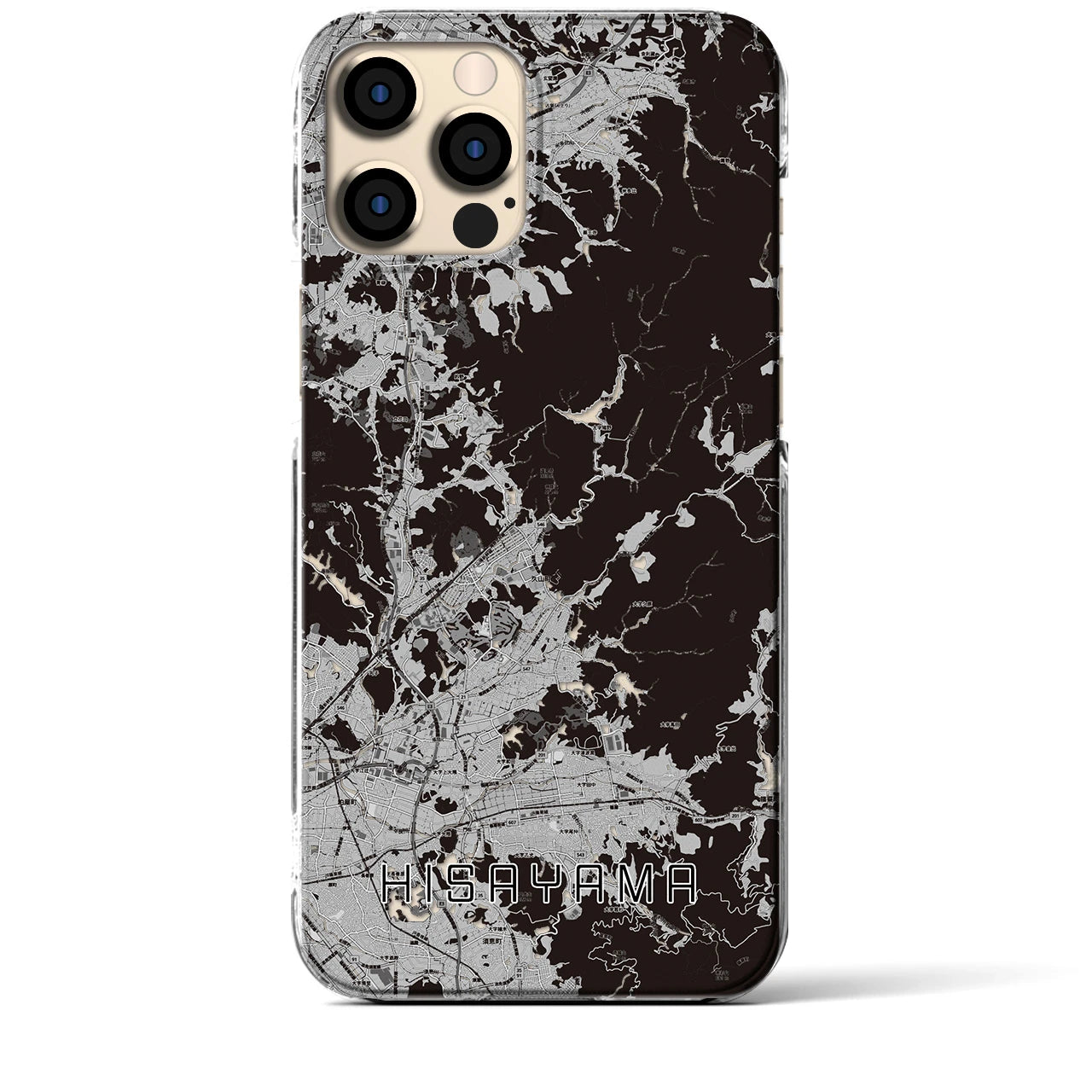 【久山(福岡県)】地図柄iPhoneケース(クリアタイプ)