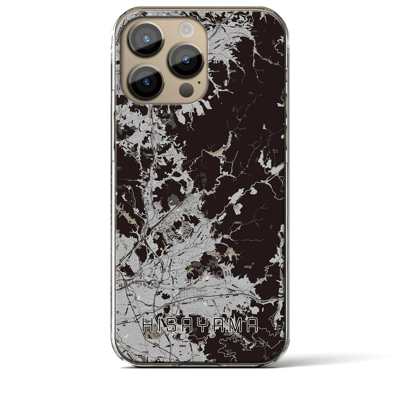 【久山(福岡県)】地図柄iPhoneケース(クリアタイプ)