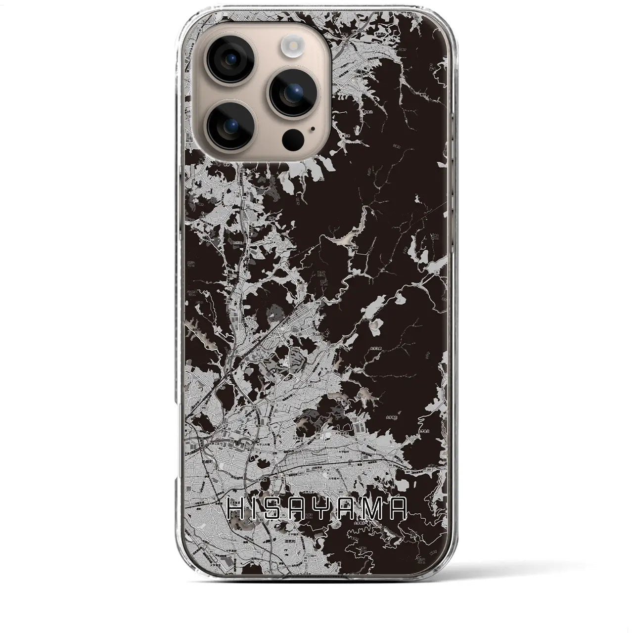 【久山(福岡県)】地図柄iPhoneケース(クリアタイプ)
