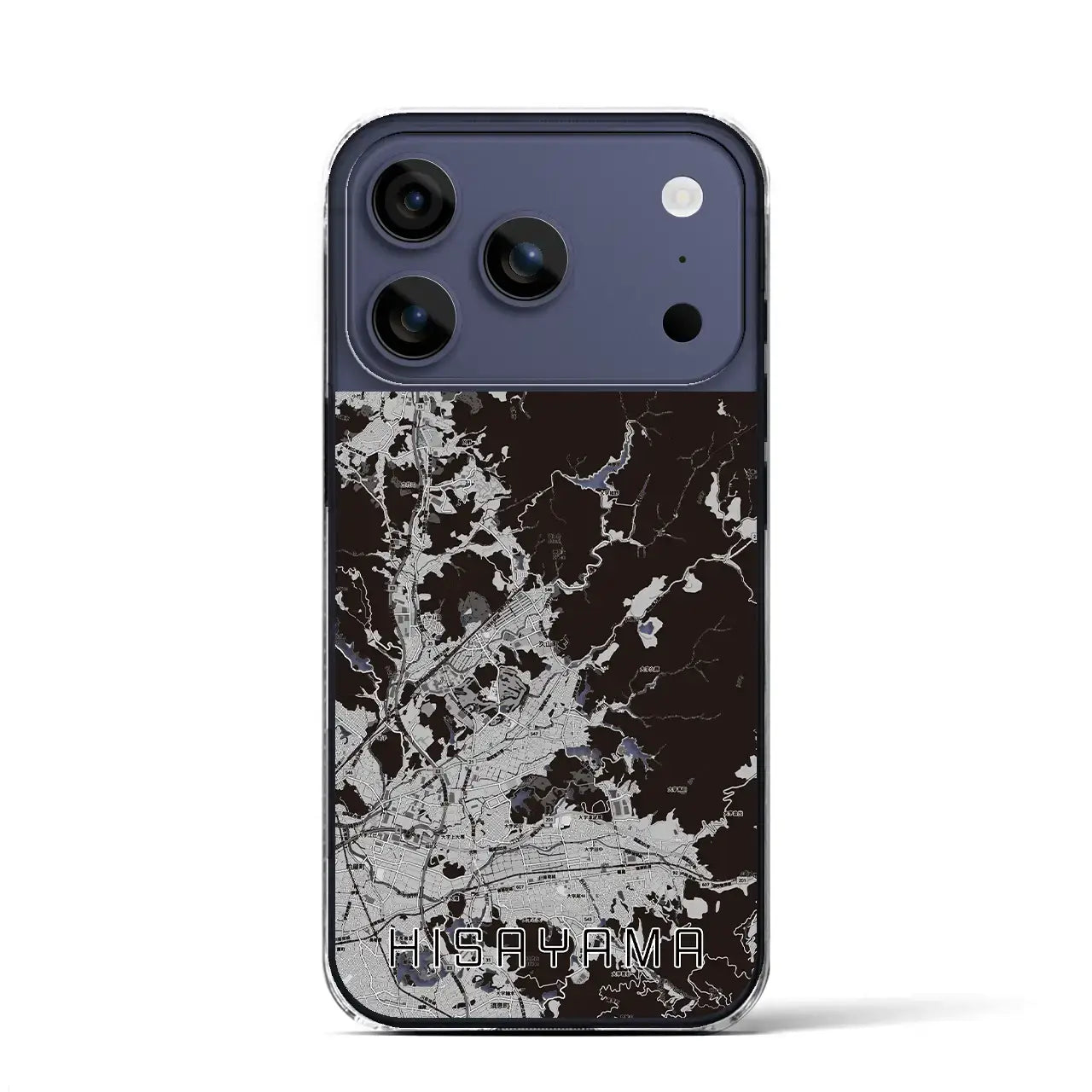 【久山(福岡県)】地図柄iPhoneケース(クリアタイプ)