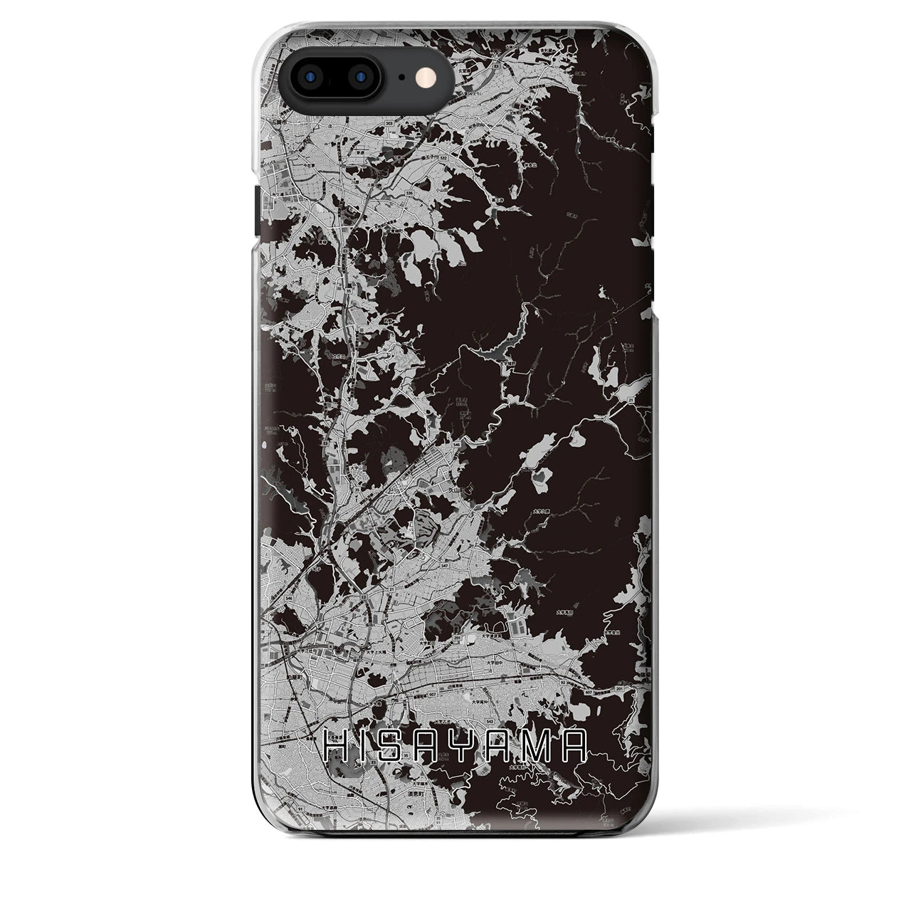 【久山(福岡県)】地図柄iPhoneケース(クリアタイプ)