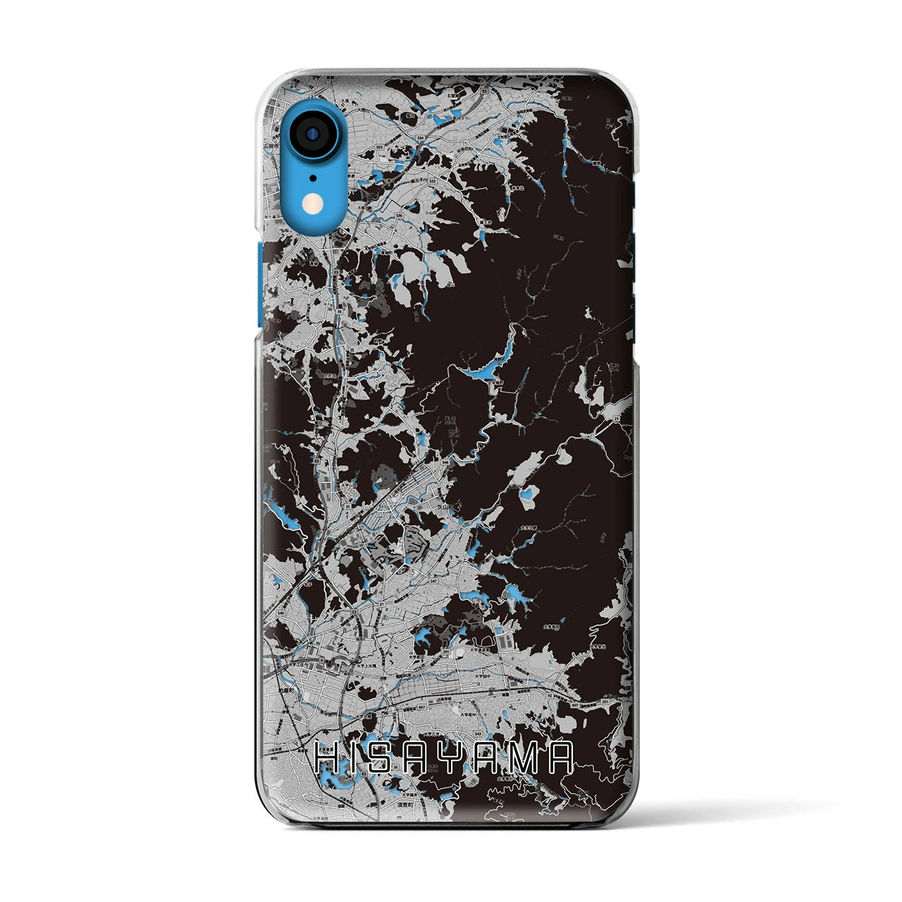 【久山(福岡県)】地図柄iPhoneケース(クリアタイプ)