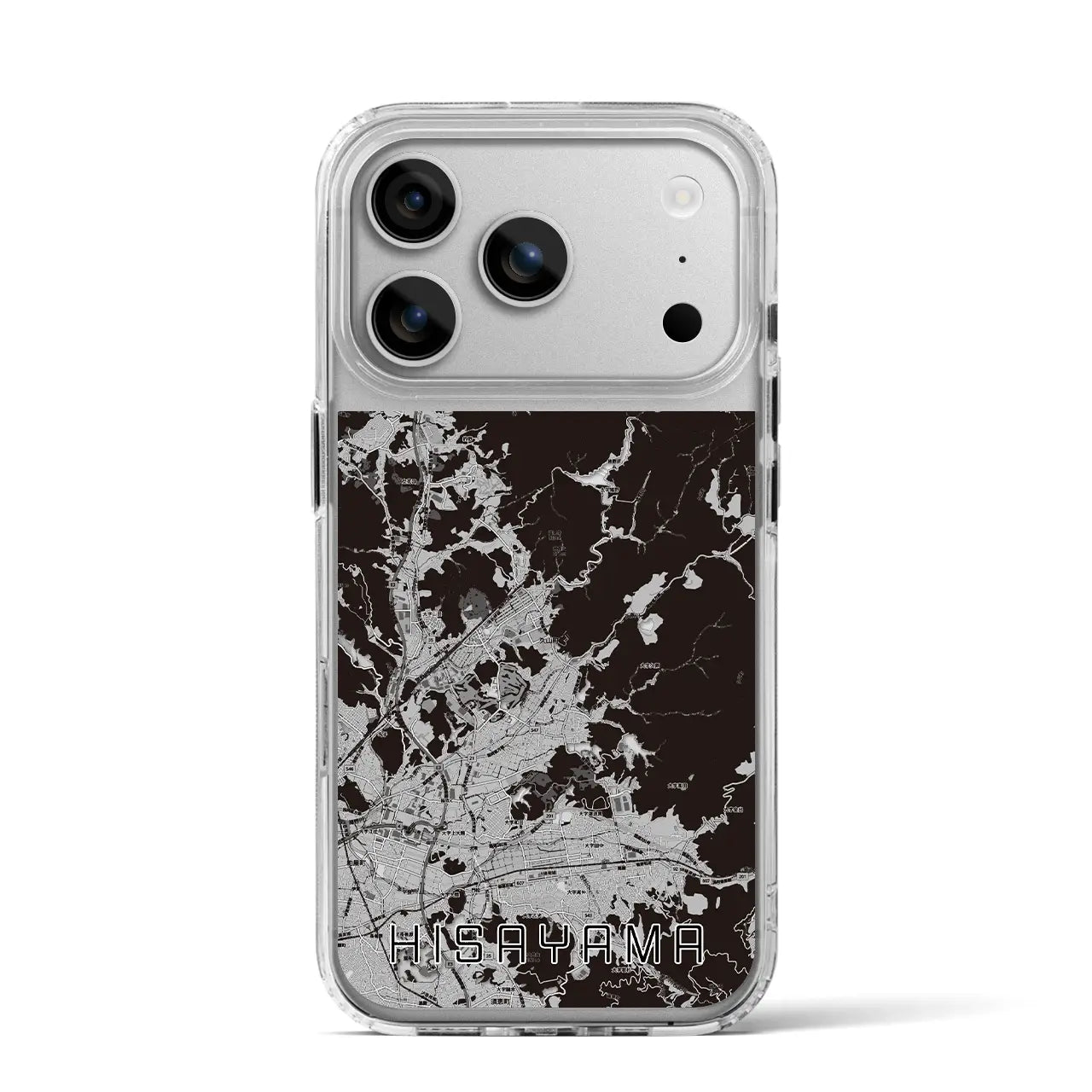 【久山(福岡県)】地図柄iPhoneケース(MagSafeタイプ)