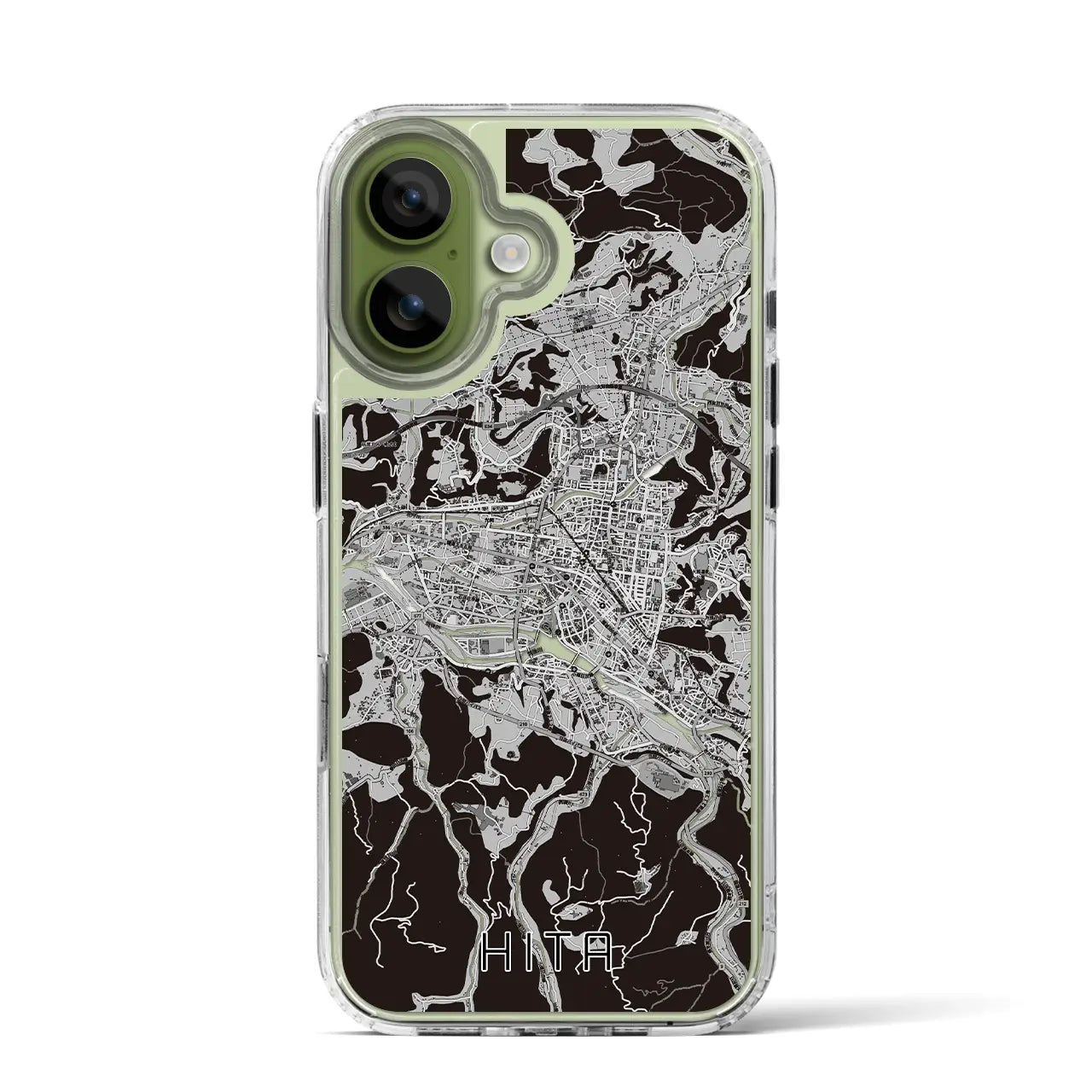 【日田2(大分県)】地図柄iPhoneケース(MagSafeタイプ)