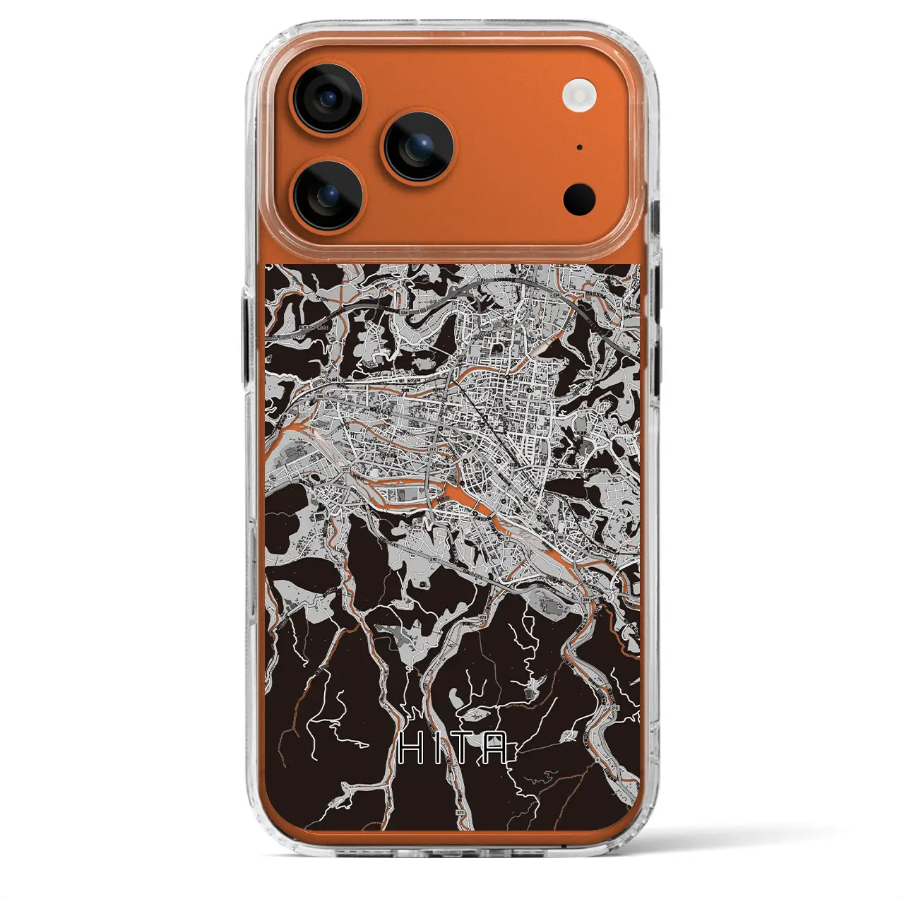 【日田2(大分県)】地図柄iPhoneケース(MagSafeタイプ)