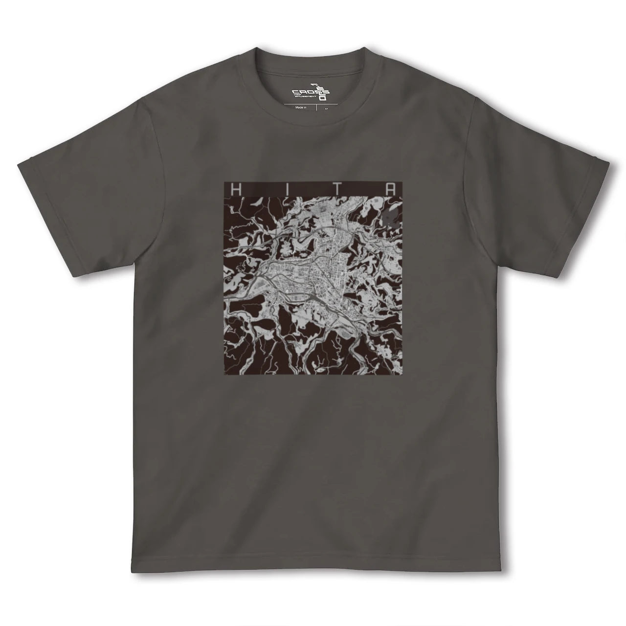 【日田2(大分県)】地図柄ヘビーウェイトTシャツ