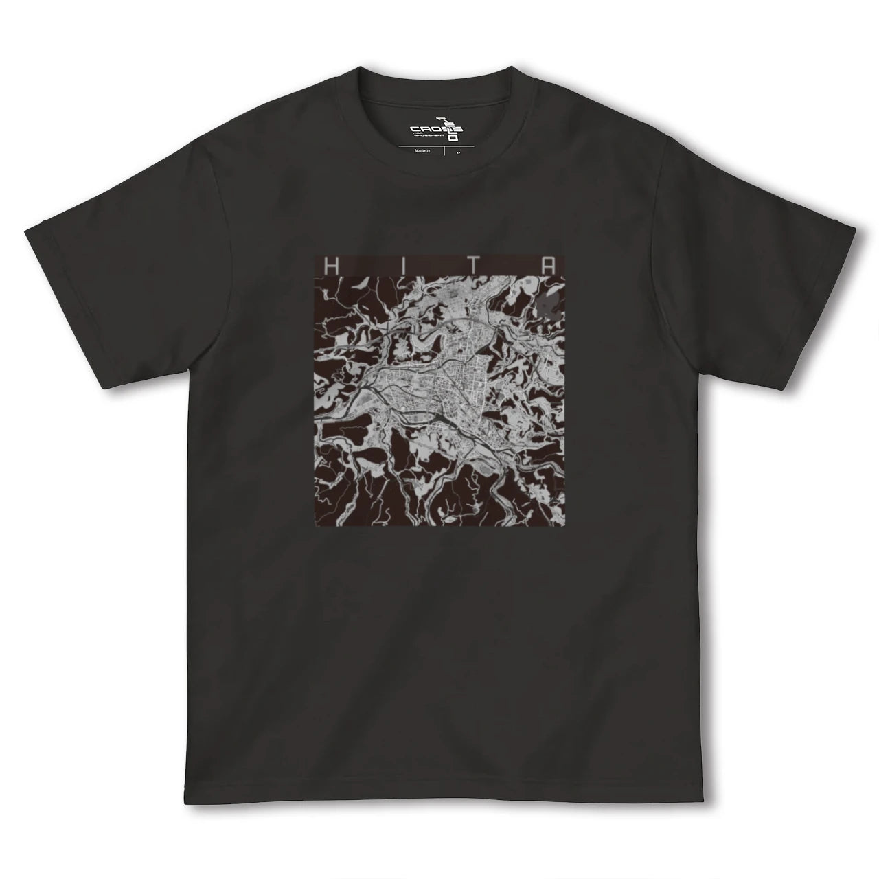 【日田2(大分県)】地図柄ヘビーウェイトTシャツ