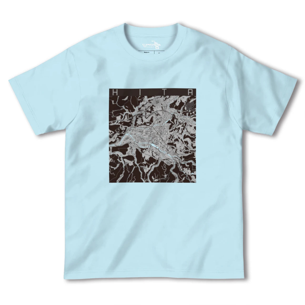 【日田2(大分県)】地図柄ヘビーウェイトTシャツ