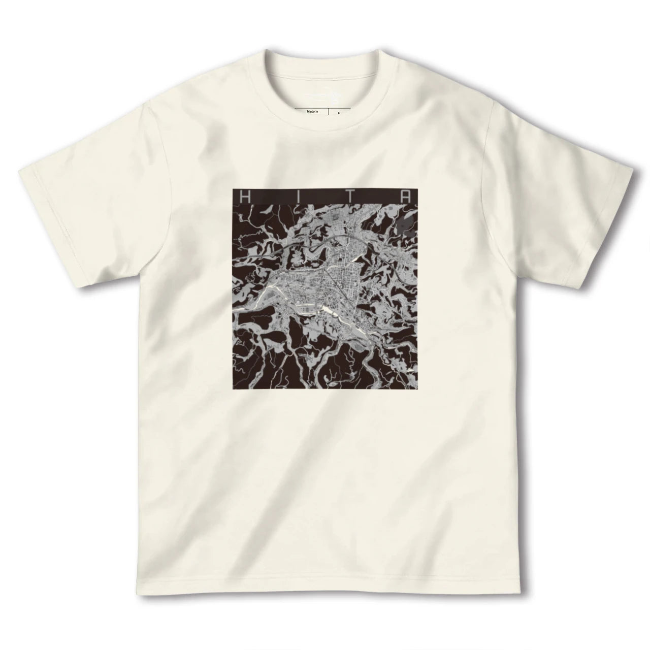 【日田2(大分県)】地図柄ヘビーウェイトTシャツ