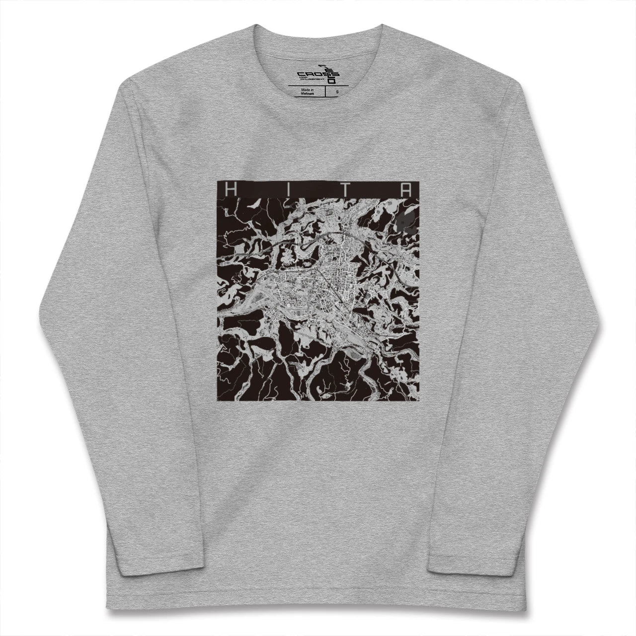 【日田2(大分県)】地図柄ロングスリーブTシャツ