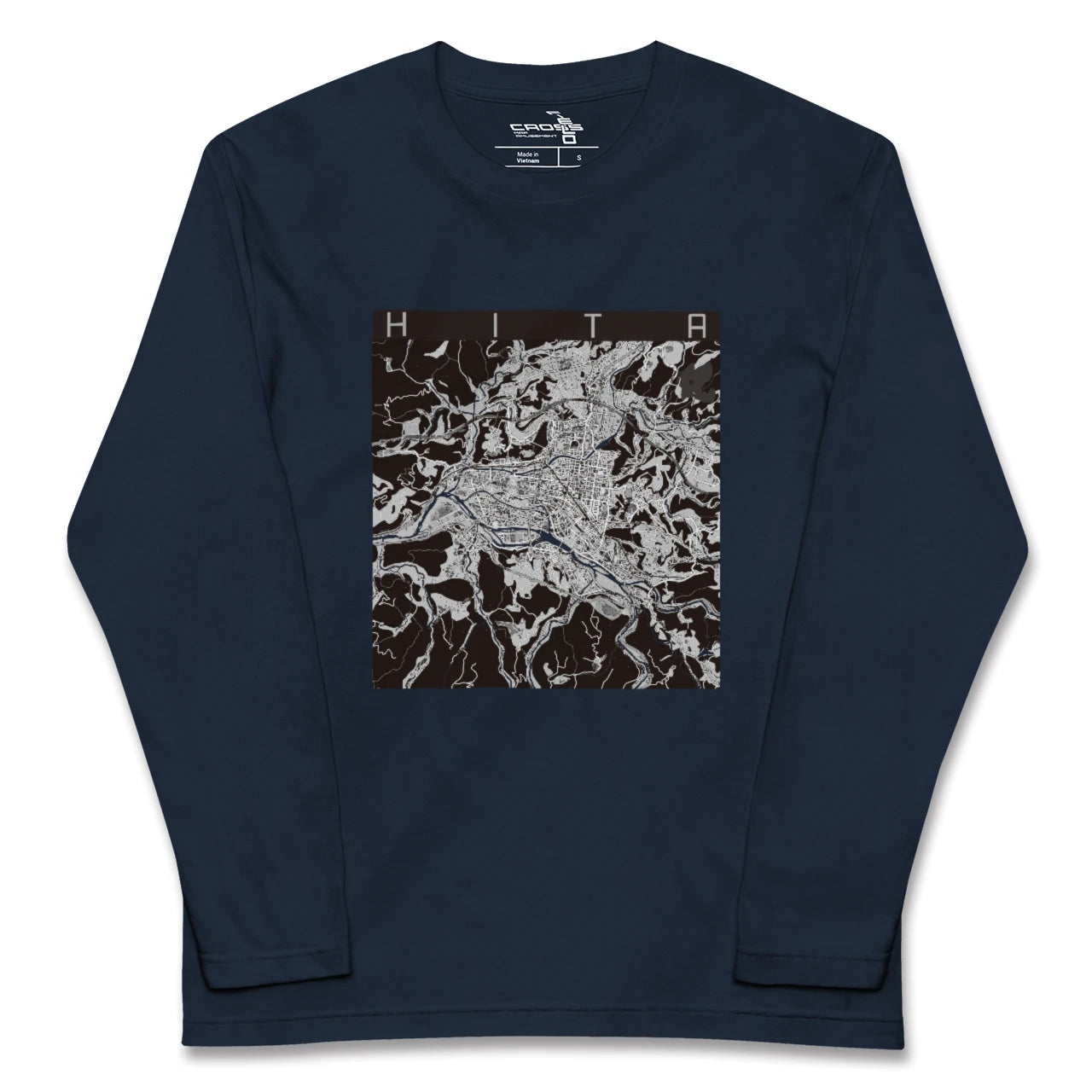 【日田2(大分県)】地図柄ロングスリーブTシャツ