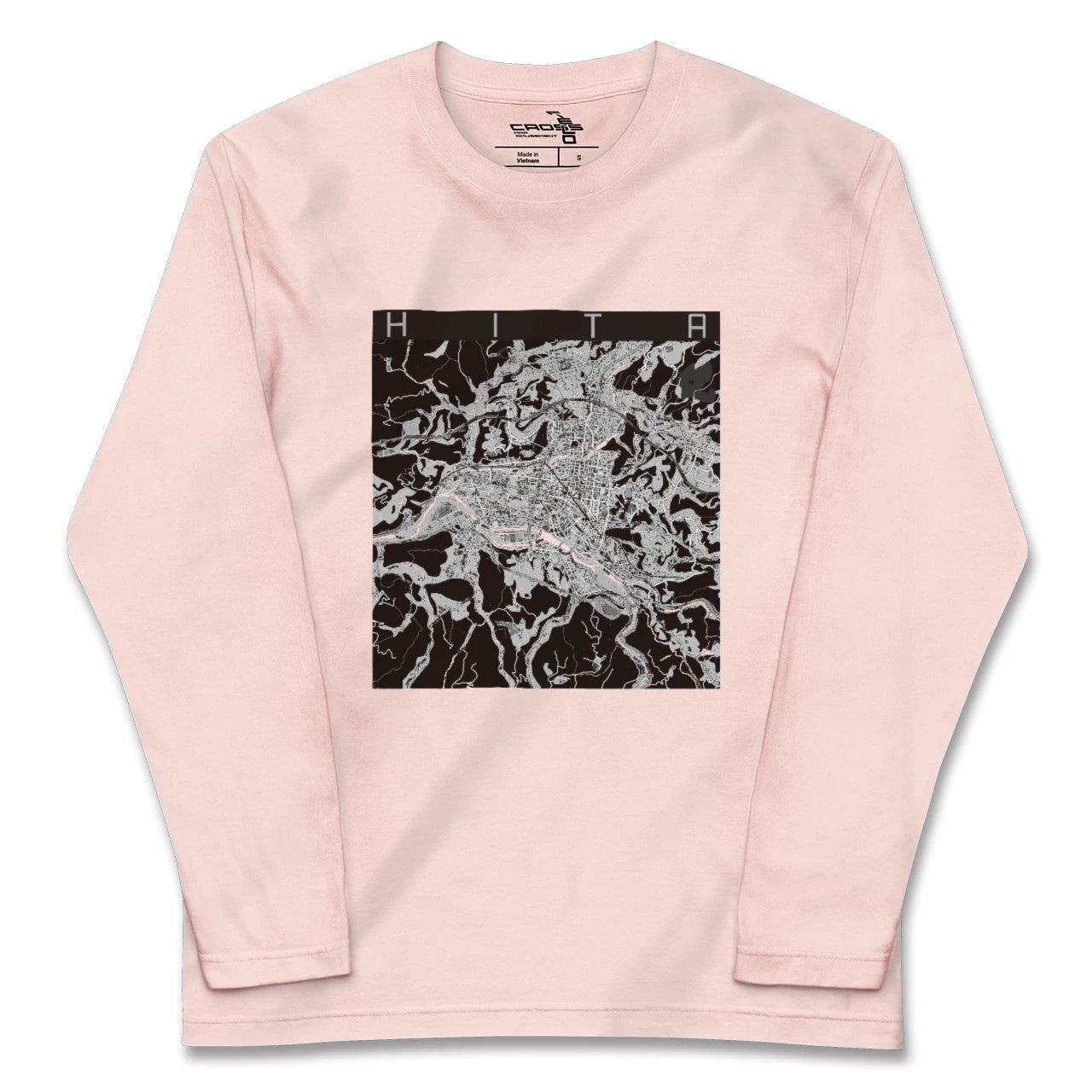 【日田2(大分県)】地図柄ロングスリーブTシャツ