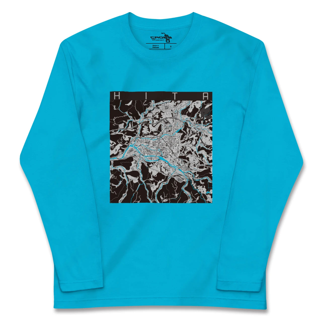 【日田2(大分県)】地図柄ロングスリーブTシャツ