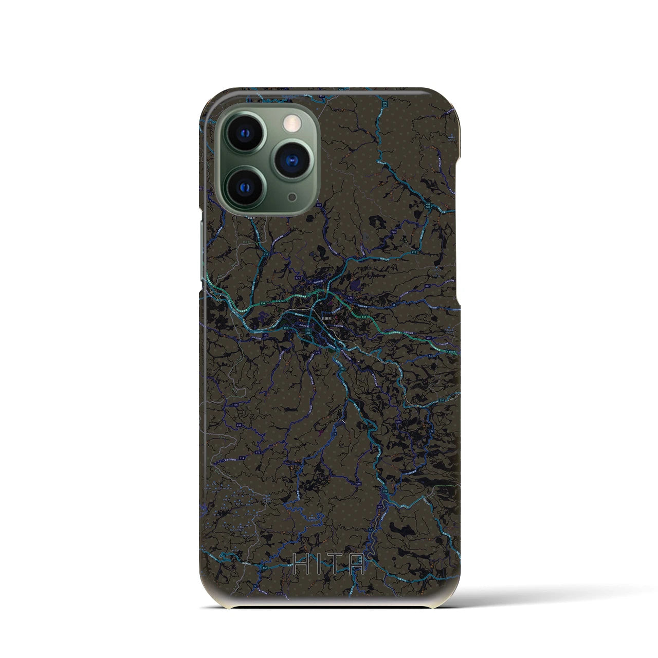 【日田(大分県)】地図柄iPhoneケース(バックカバータイプ)