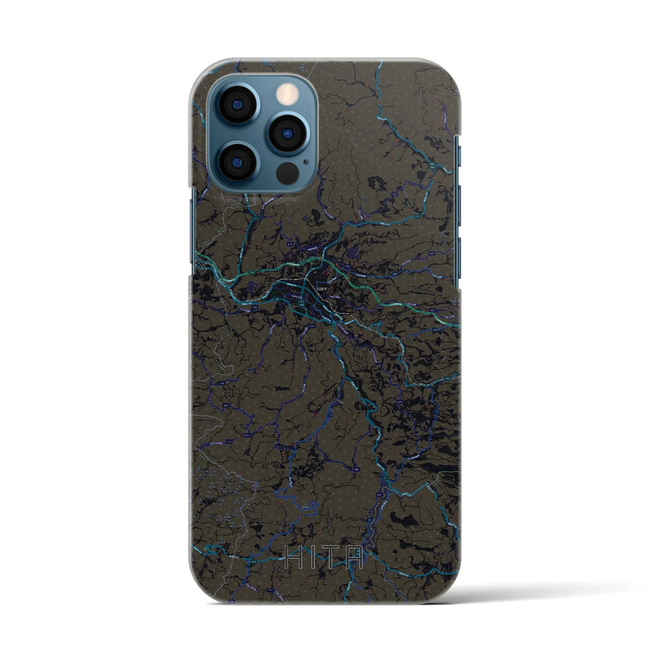 【日田(大分県)】地図柄iPhoneケース(バックカバータイプ)