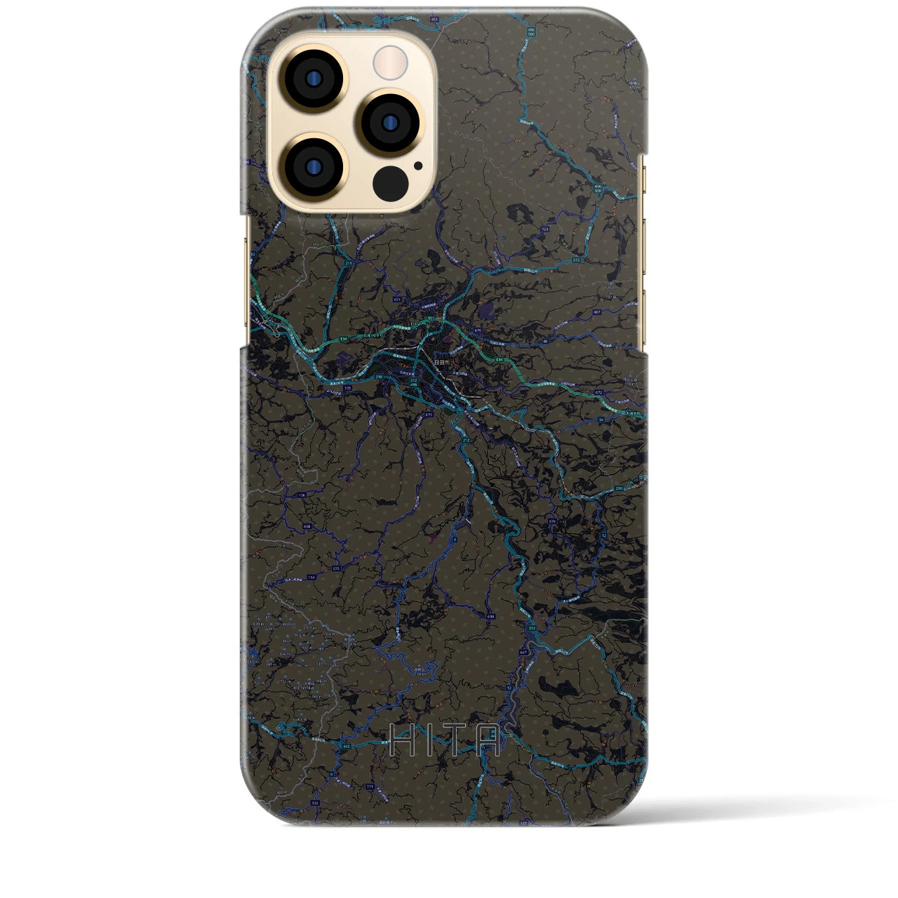 【日田(大分県)】地図柄iPhoneケース(バックカバータイプ)