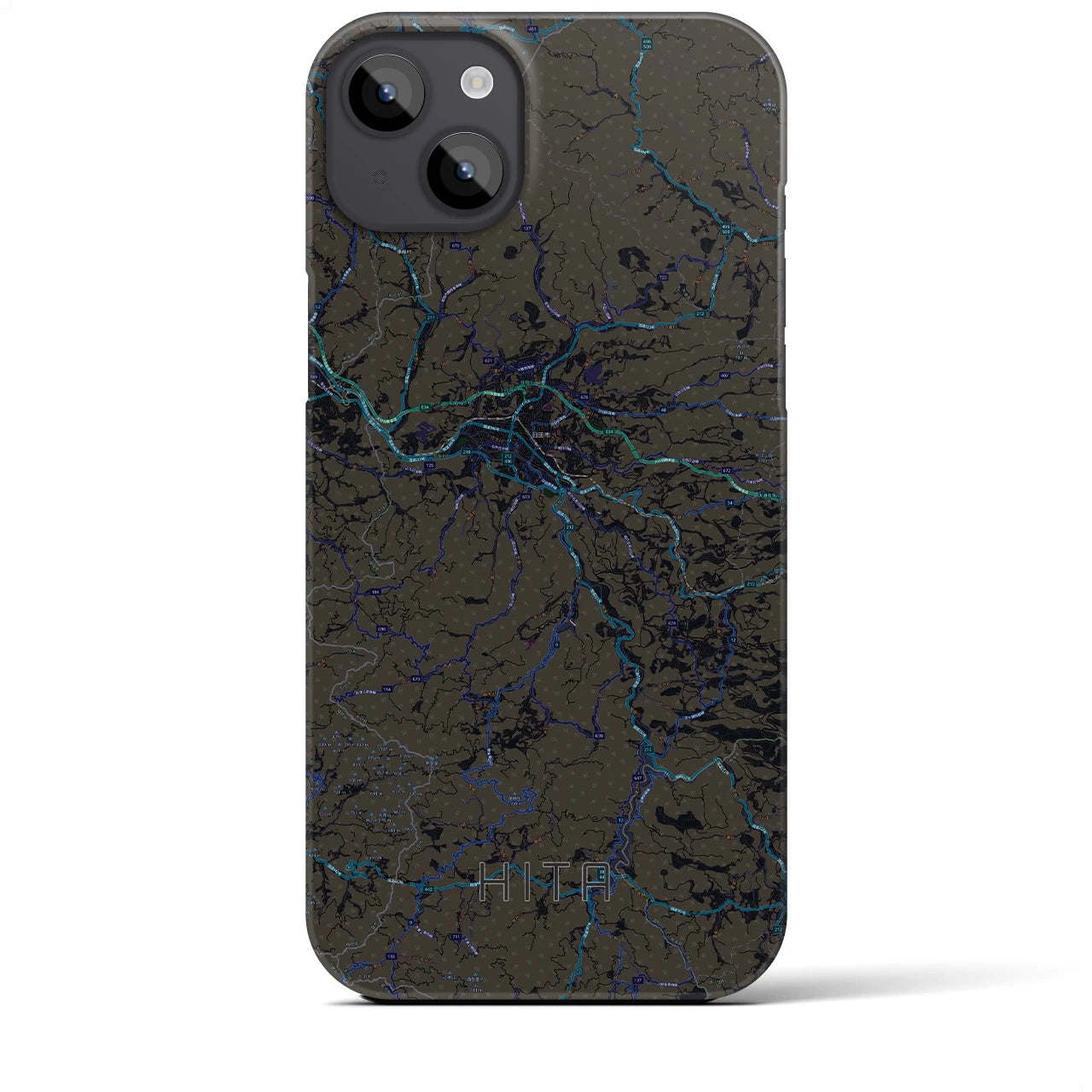 【日田(大分県)】地図柄iPhoneケース(バックカバータイプ)