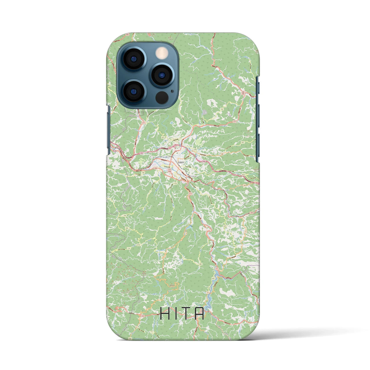 【日田(大分県)】地図柄iPhoneケース(バックカバータイプ)