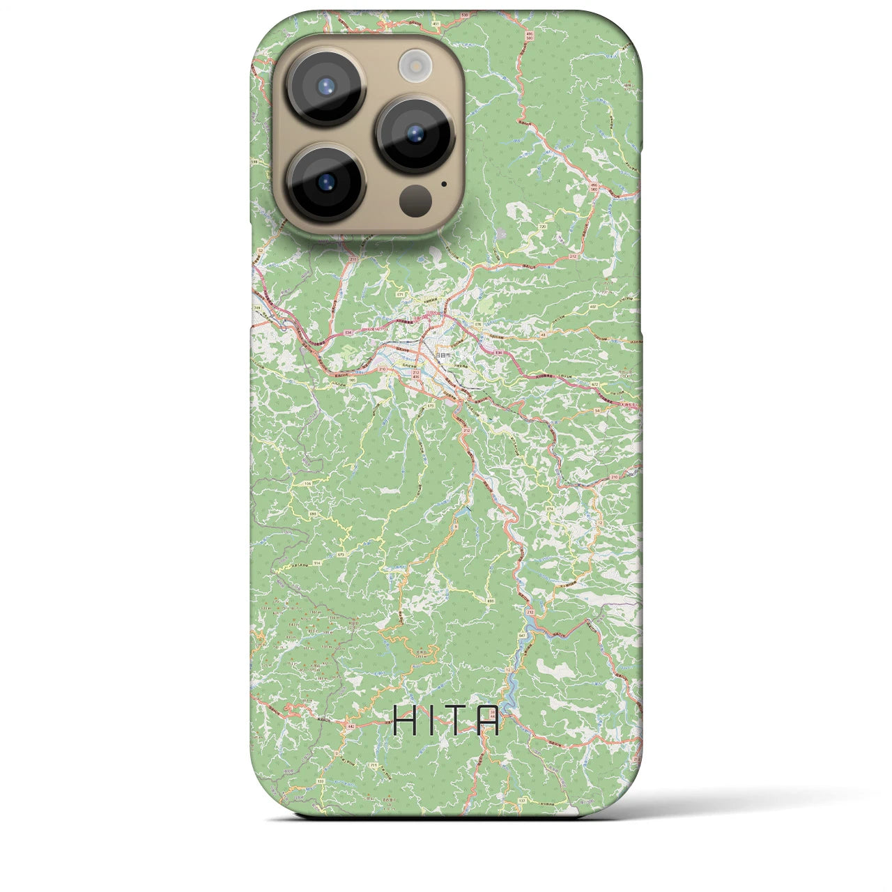 【日田(大分県)】地図柄iPhoneケース(バックカバータイプ)