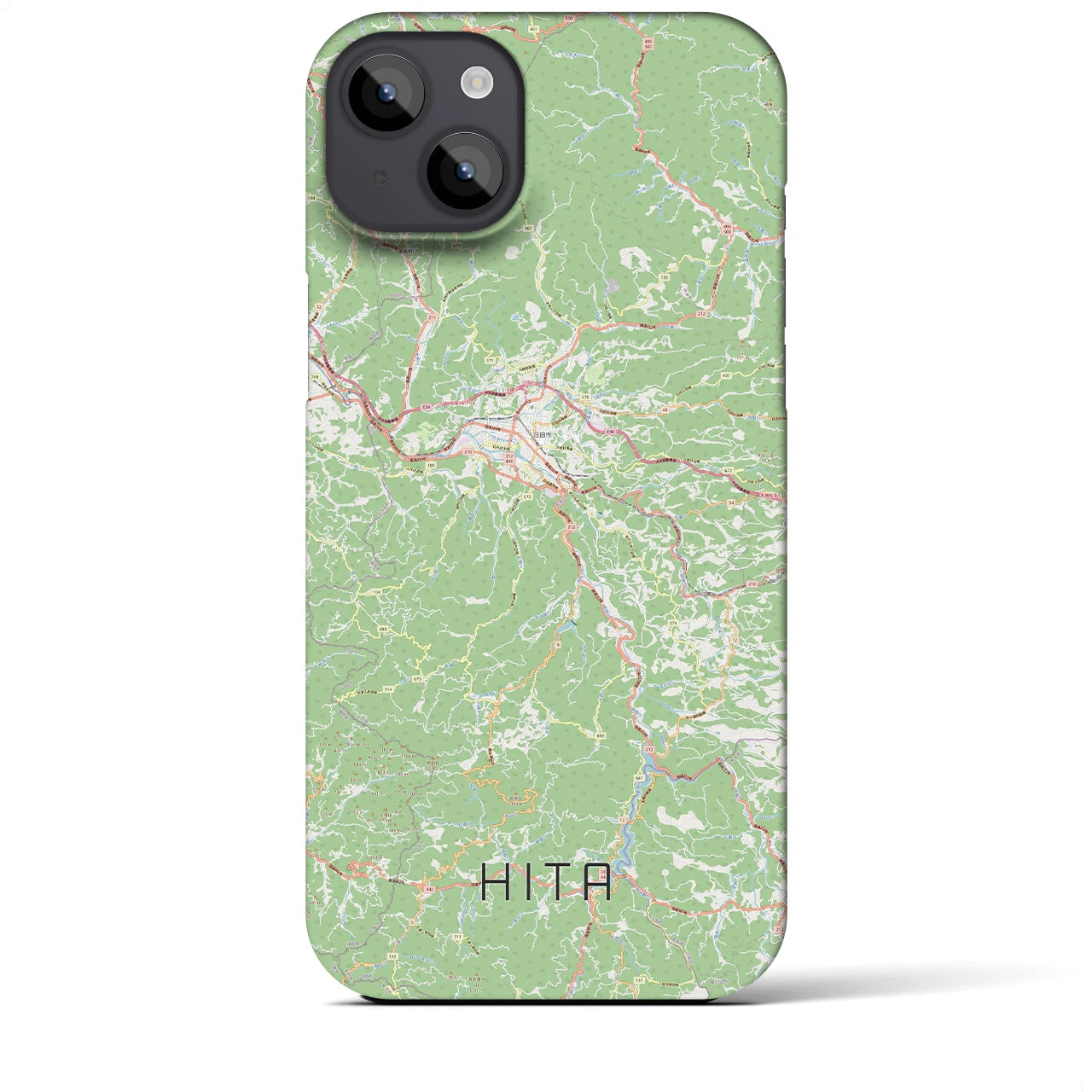 【日田(大分県)】地図柄iPhoneケース(バックカバータイプ)