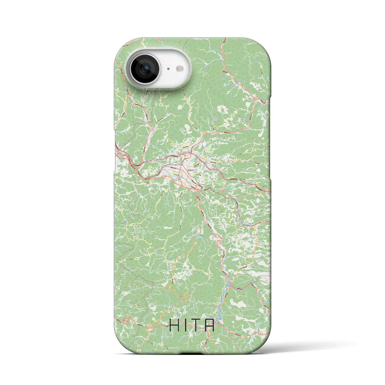 【日田(大分県)】地図柄iPhoneケース(バックカバータイプ)