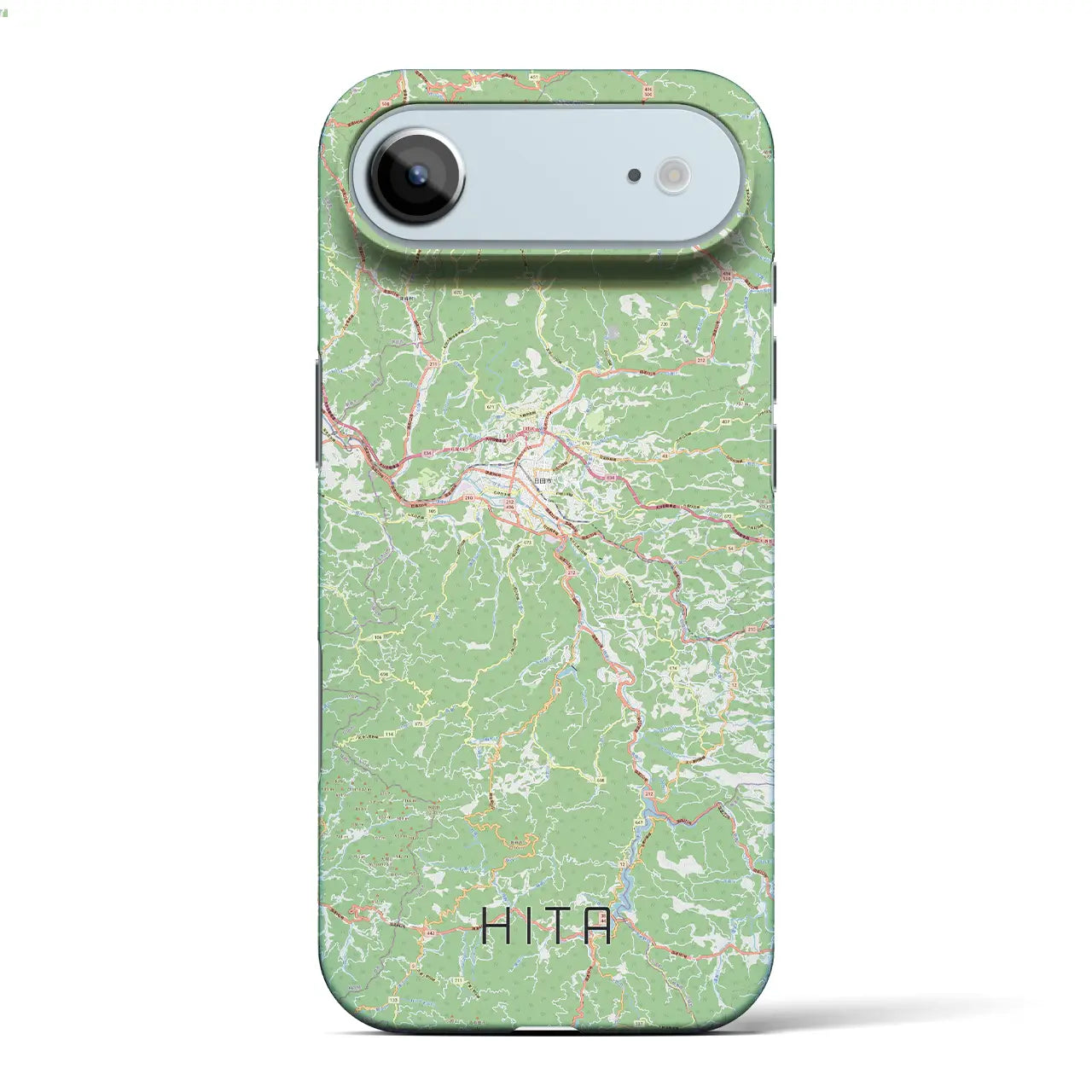 【日田(大分県)】地図柄iPhoneケース(バックカバータイプ)