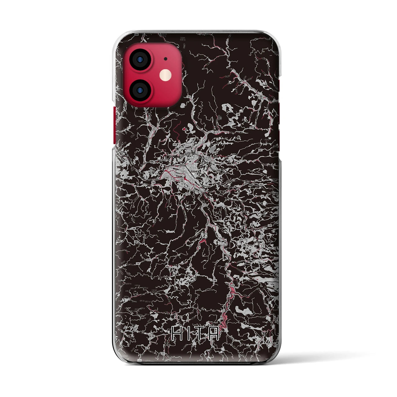 【日田(大分県)】地図柄iPhoneケース(クリアタイプ)