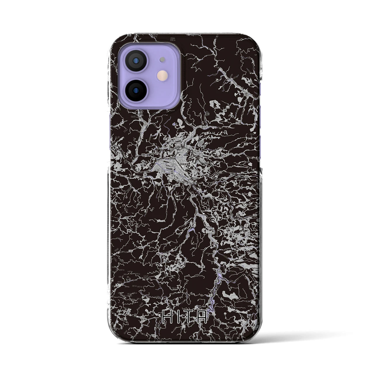 【日田(大分県)】地図柄iPhoneケース(クリアタイプ)