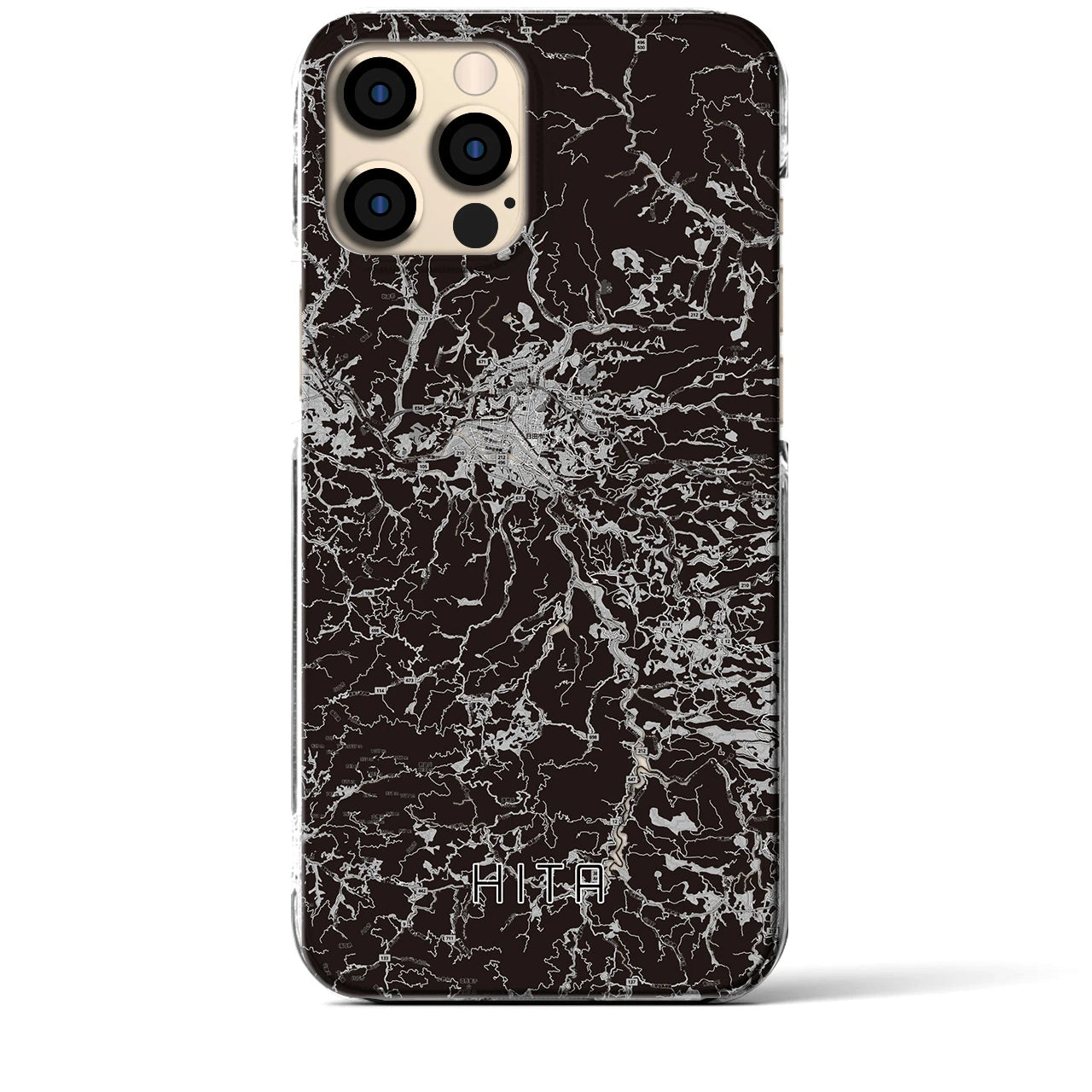 【日田(大分県)】地図柄iPhoneケース(クリアタイプ)