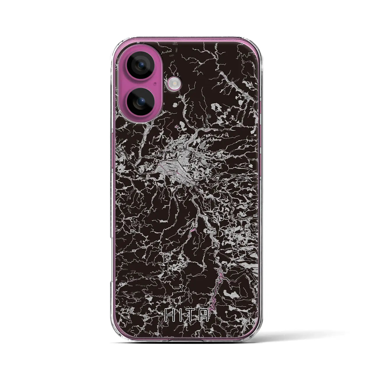 【日田(大分県)】地図柄iPhoneケース(クリアタイプ)