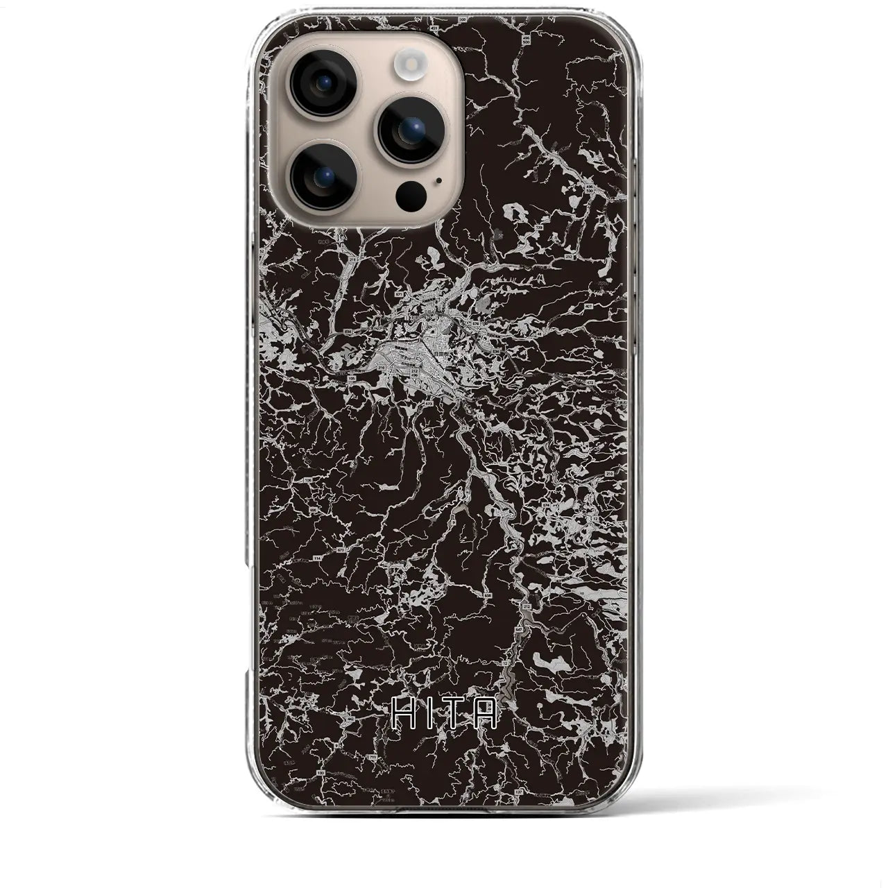 【日田(大分県)】地図柄iPhoneケース(クリアタイプ)