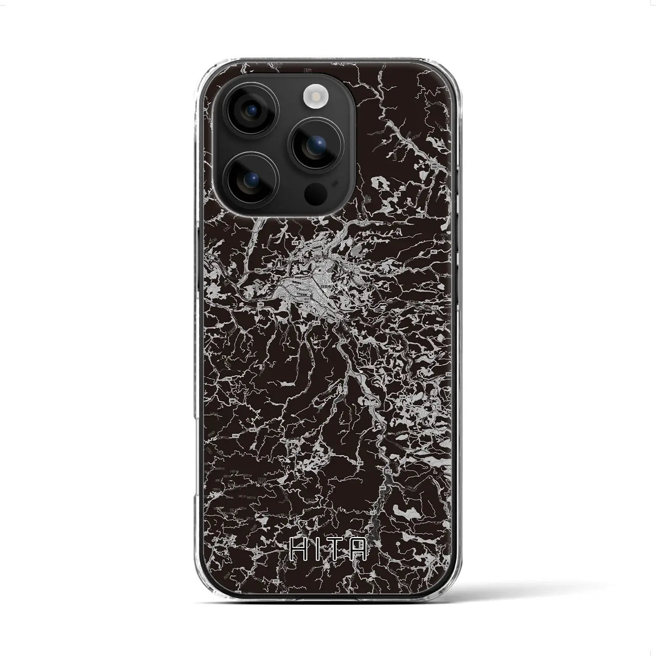 【日田(大分県)】地図柄iPhoneケース(クリアタイプ)