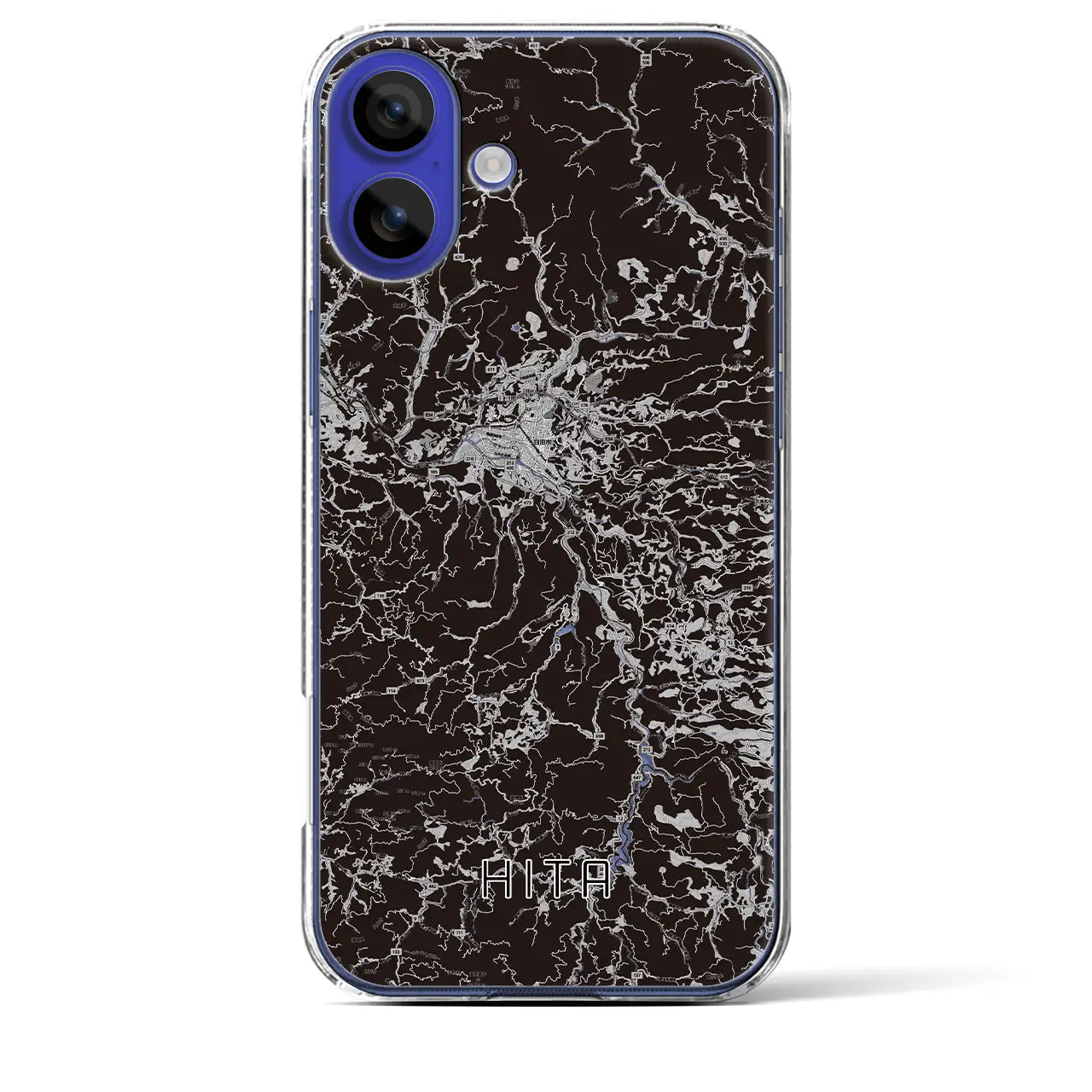 【日田(大分県)】地図柄iPhoneケース(クリアタイプ)