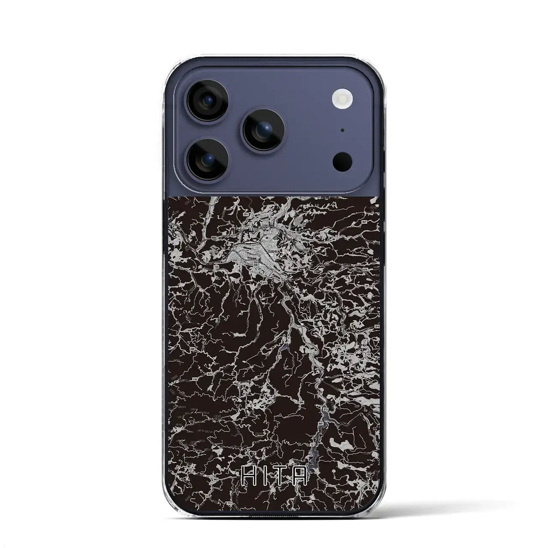 【日田(大分県)】地図柄iPhoneケース(クリアタイプ)