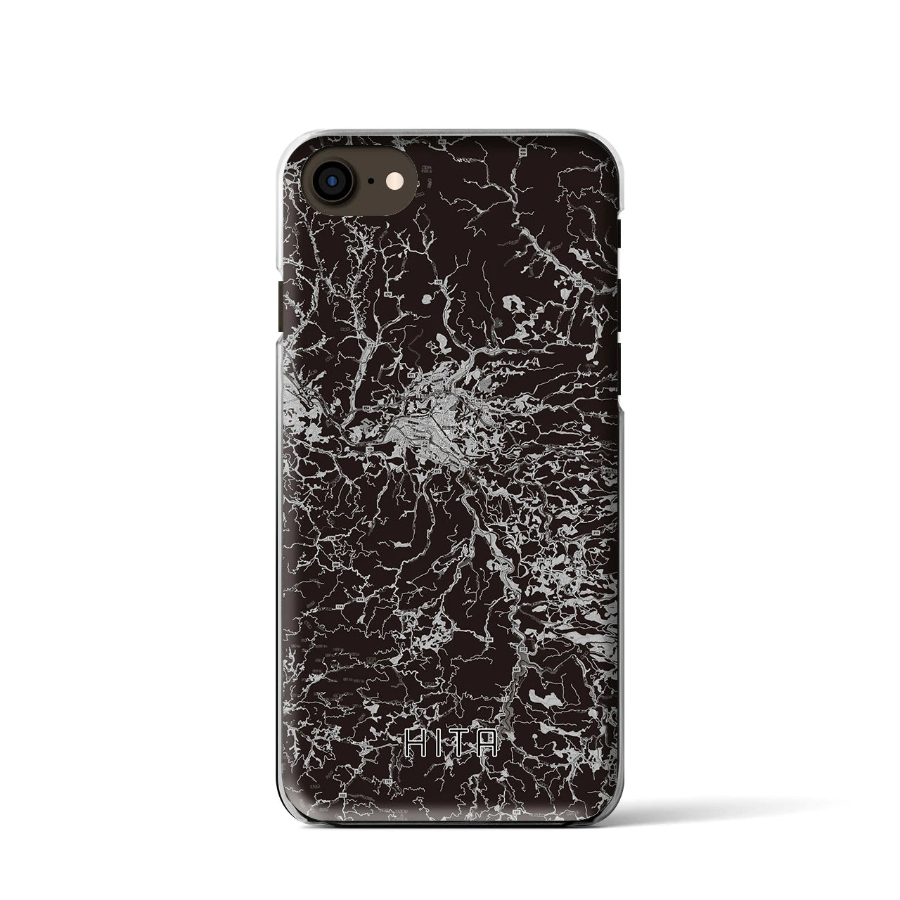 【日田(大分県)】地図柄iPhoneケース(クリアタイプ)