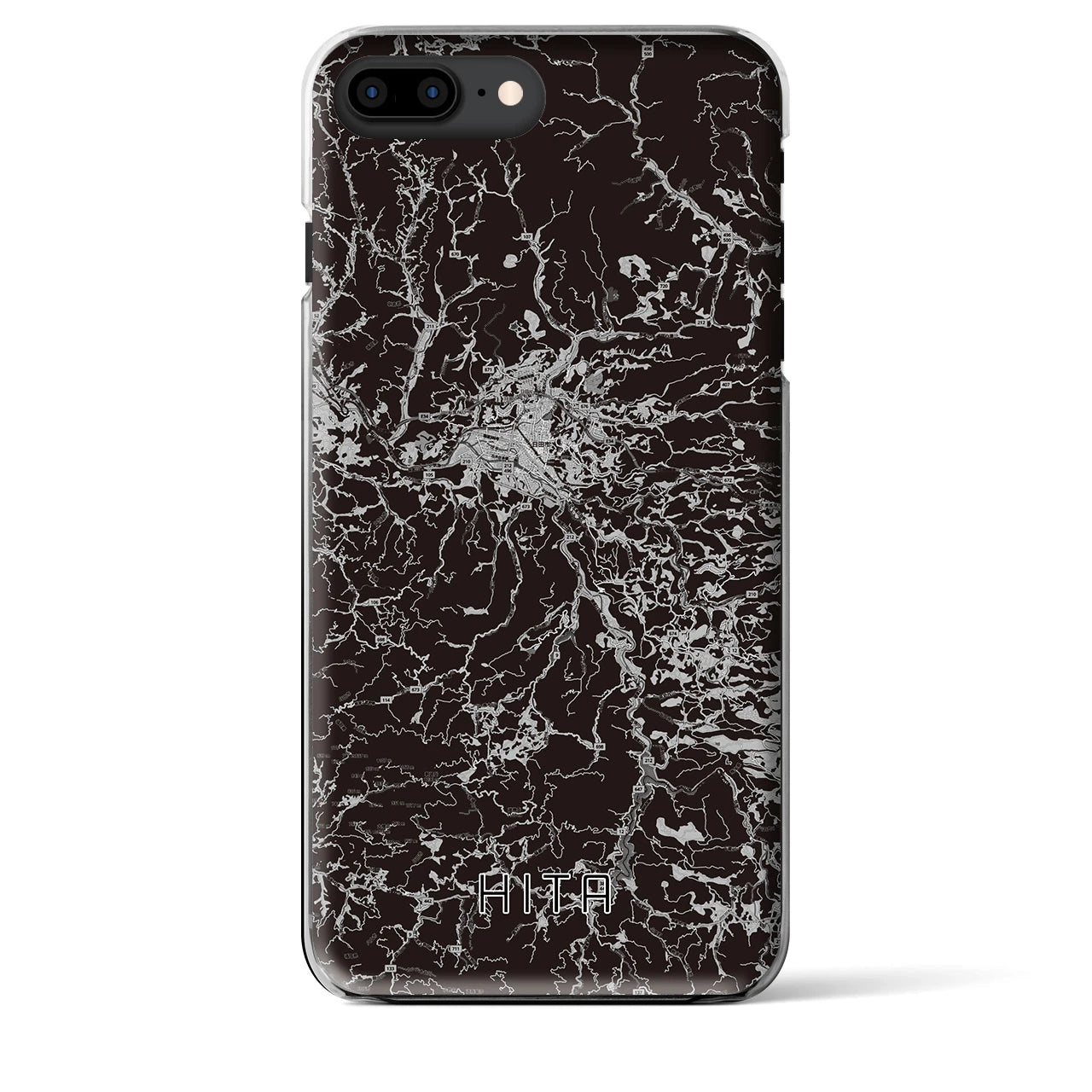 【日田(大分県)】地図柄iPhoneケース(クリアタイプ)