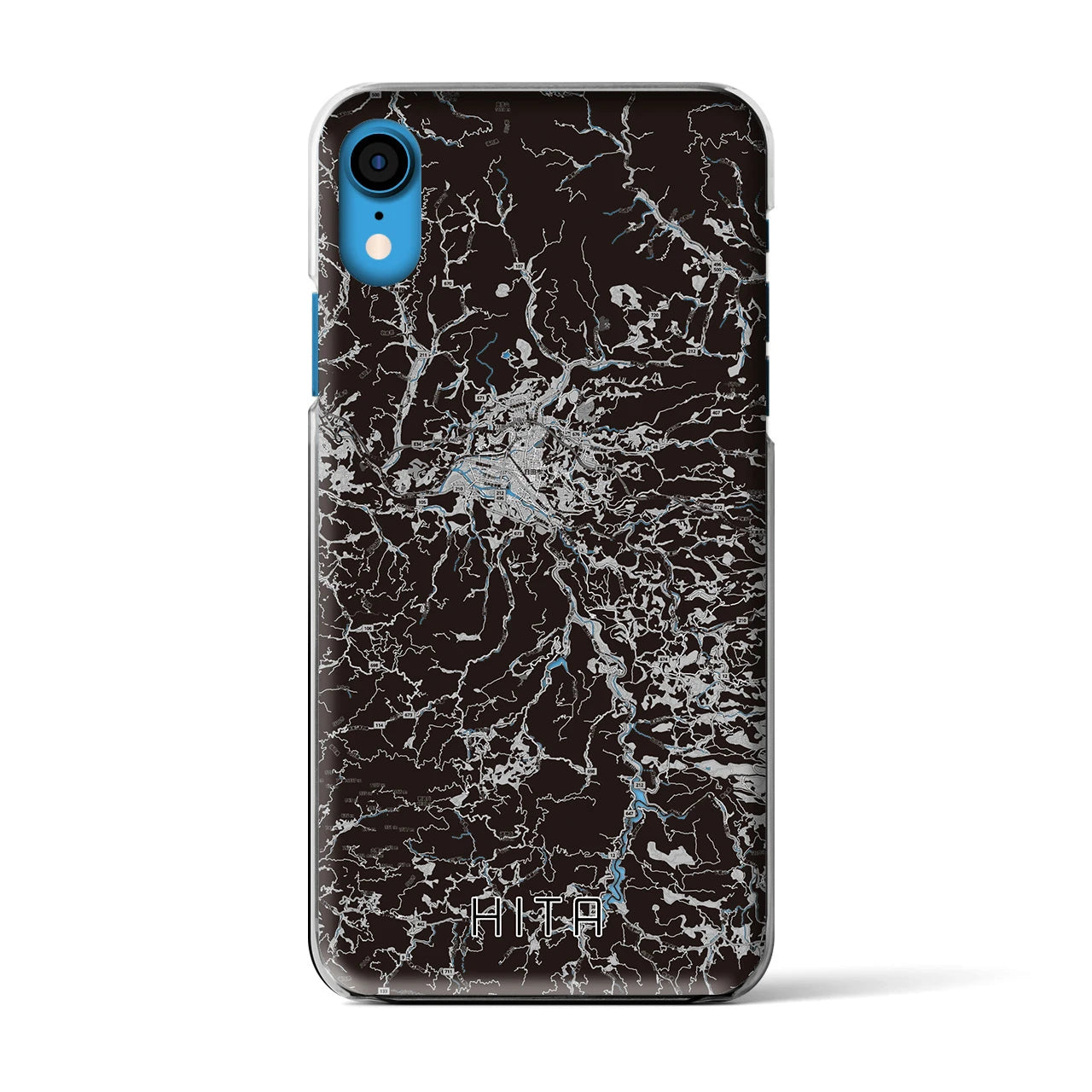 【日田(大分県)】地図柄iPhoneケース(クリアタイプ)