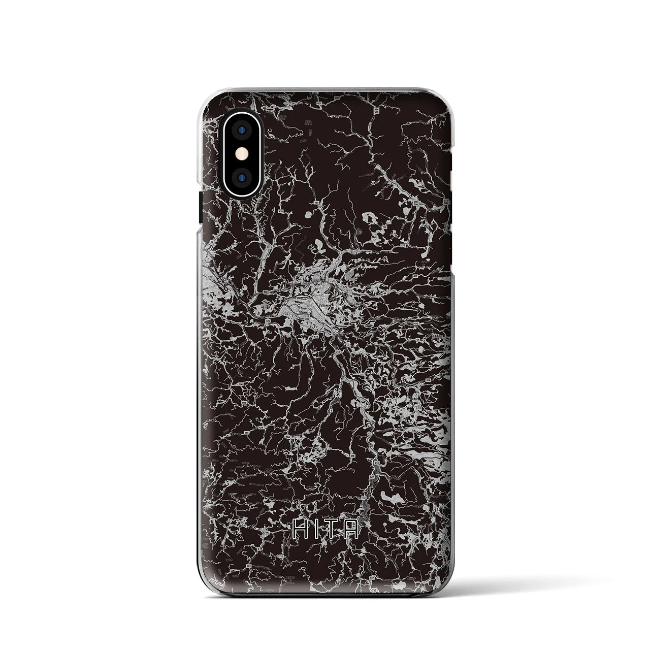 【日田(大分県)】地図柄iPhoneケース(クリアタイプ)