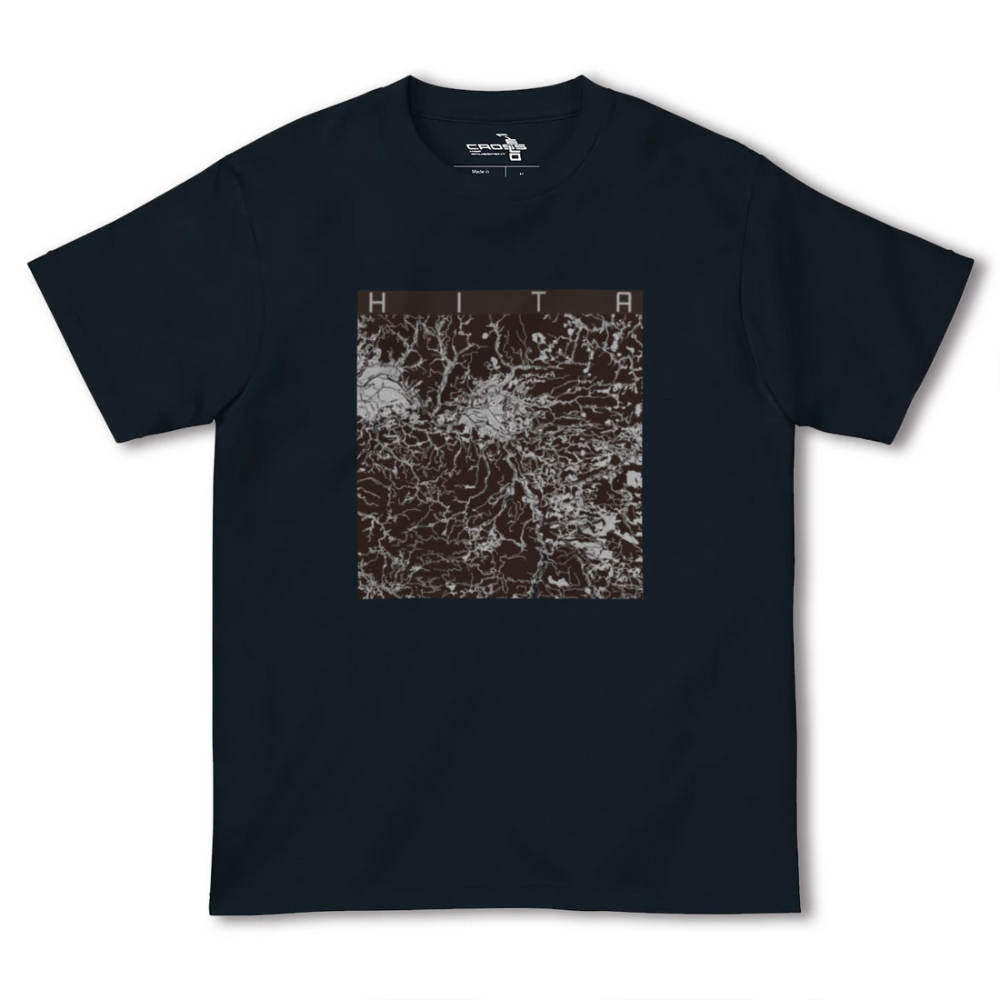 【日田(大分県)】地図柄ヘビーウェイトTシャツ