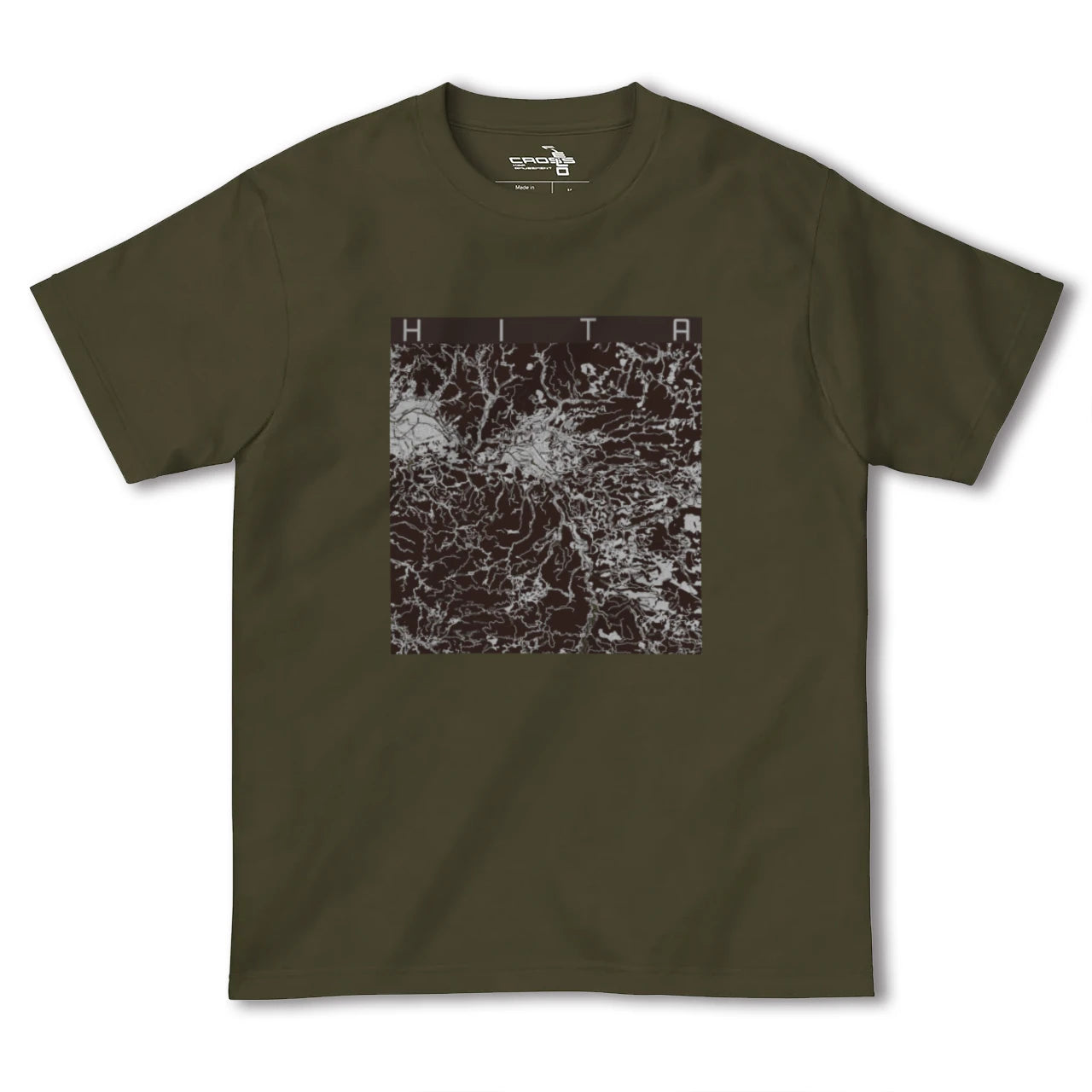【日田(大分県)】地図柄ヘビーウェイトTシャツ