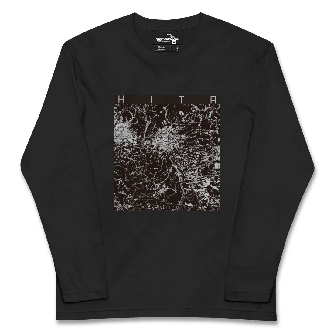 【日田(大分県)】地図柄ロングスリーブTシャツ