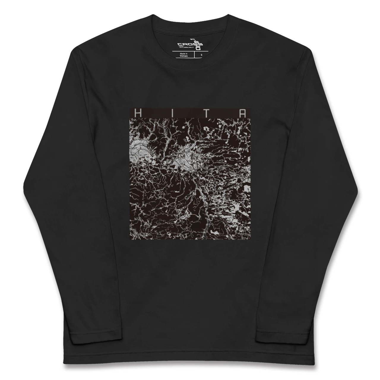 【日田(大分県)】地図柄ロングスリーブTシャツ