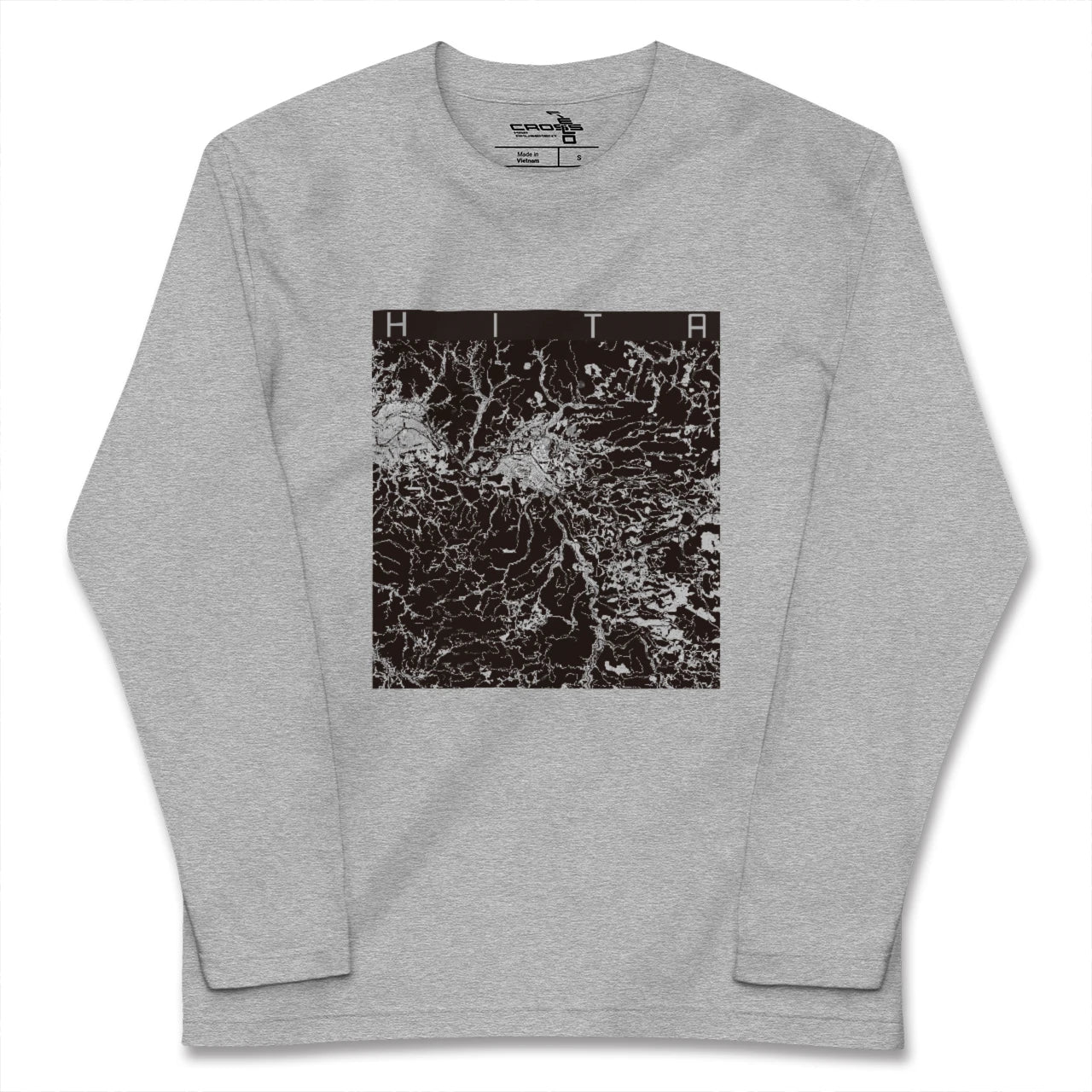 【日田(大分県)】地図柄ロングスリーブTシャツ