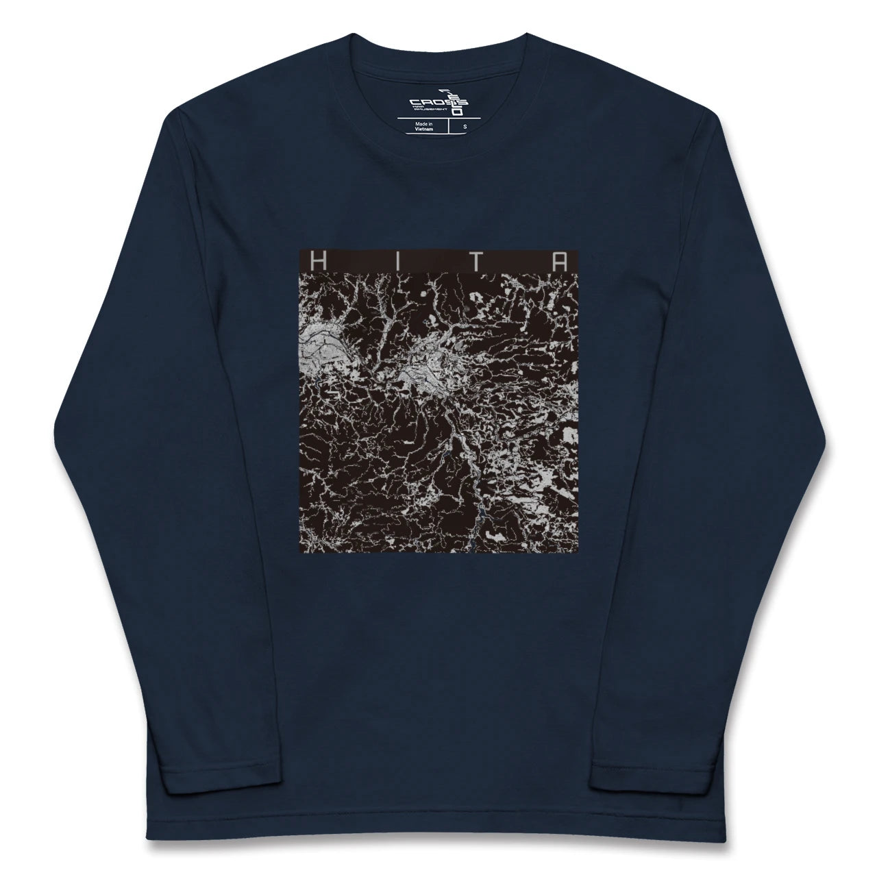 【日田(大分県)】地図柄ロングスリーブTシャツ