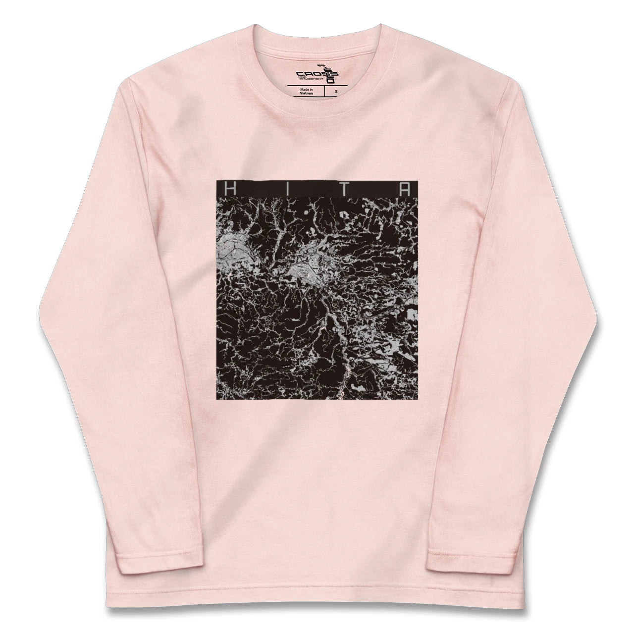 【日田(大分県)】地図柄ロングスリーブTシャツ