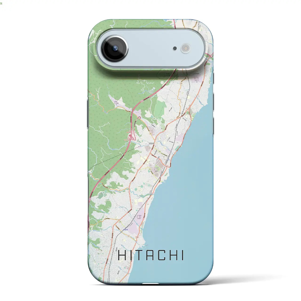 【日立(茨城県)】地図柄iPhoneケース(バックカバータイプ)
