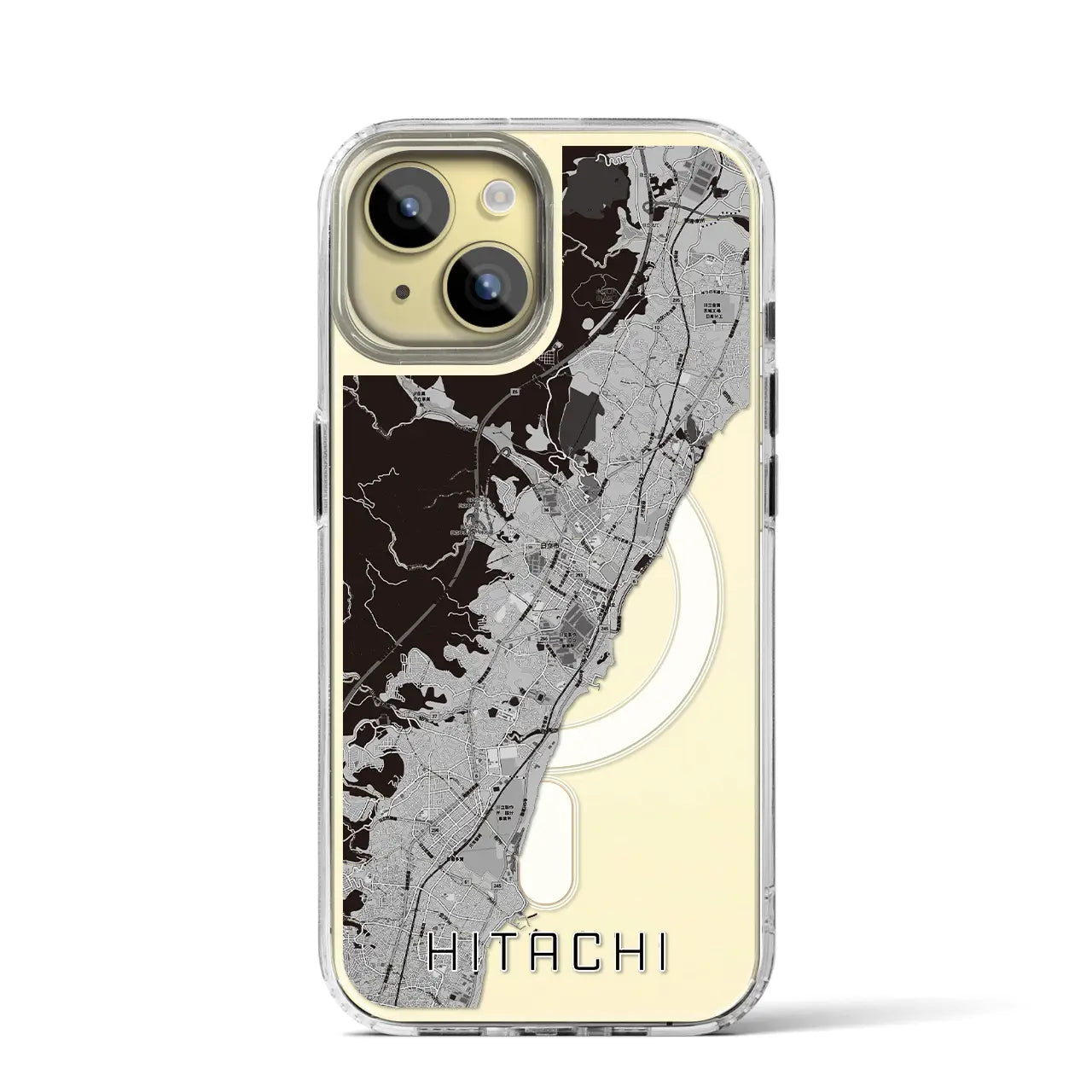 【日立(茨城県)】地図柄iPhoneケース(MagSafeタイプ)